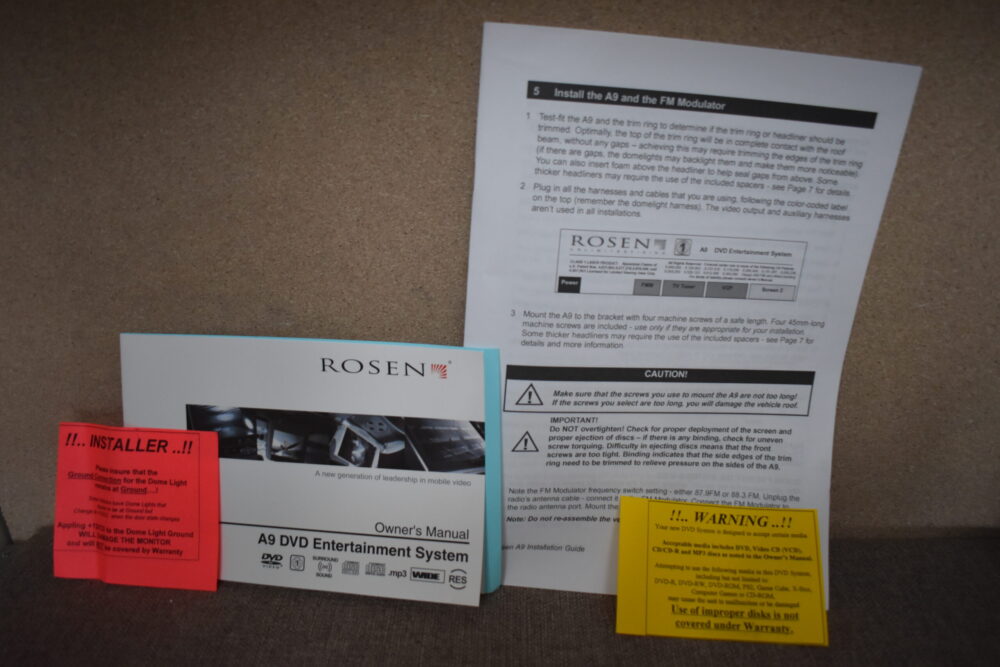 Rosen Entertainment Systems A9 DVD Player