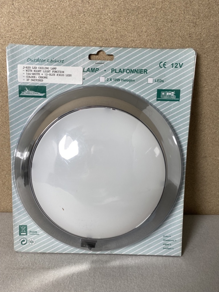 Outdoor Leisure LED Ceiling Lampe chrome