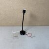 Schwanenhalslampe / Leselampe LED mit USB-Anschluss 18cm Black 12 V