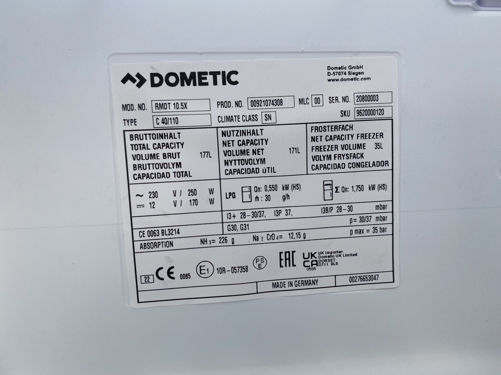 Dometic RMDT 10.5X Absorberkühlschrank mit Backofen – Ersatzteile für  Wohnmobil