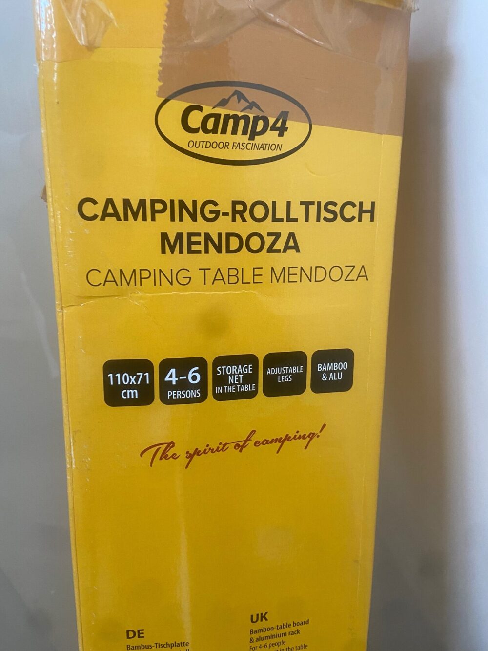 Camping Rolltisch Mendoza von Camp 4, 110 x 71 x 70 cm