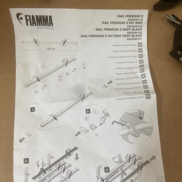 Fahrradträger Fiamma Rail Premium S FAT Bike, 128 cm