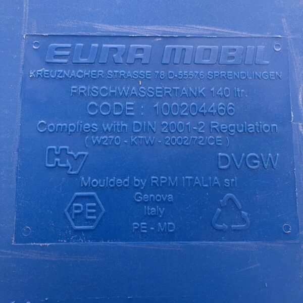 Eura Mobil Frischwassertank 140 Liter