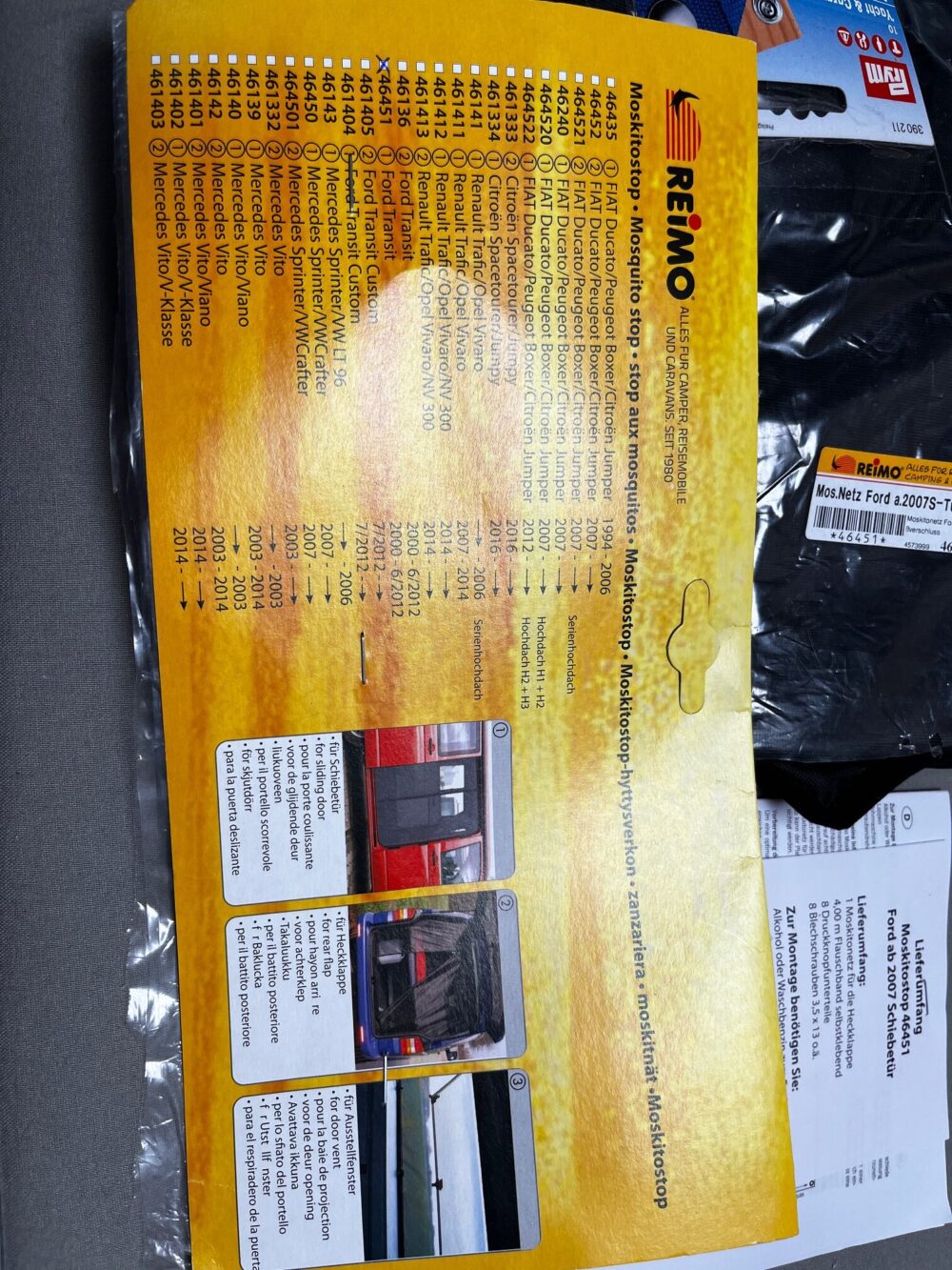 Reimo Moskitostop 46451 Ford Transit 2000-6/2012
