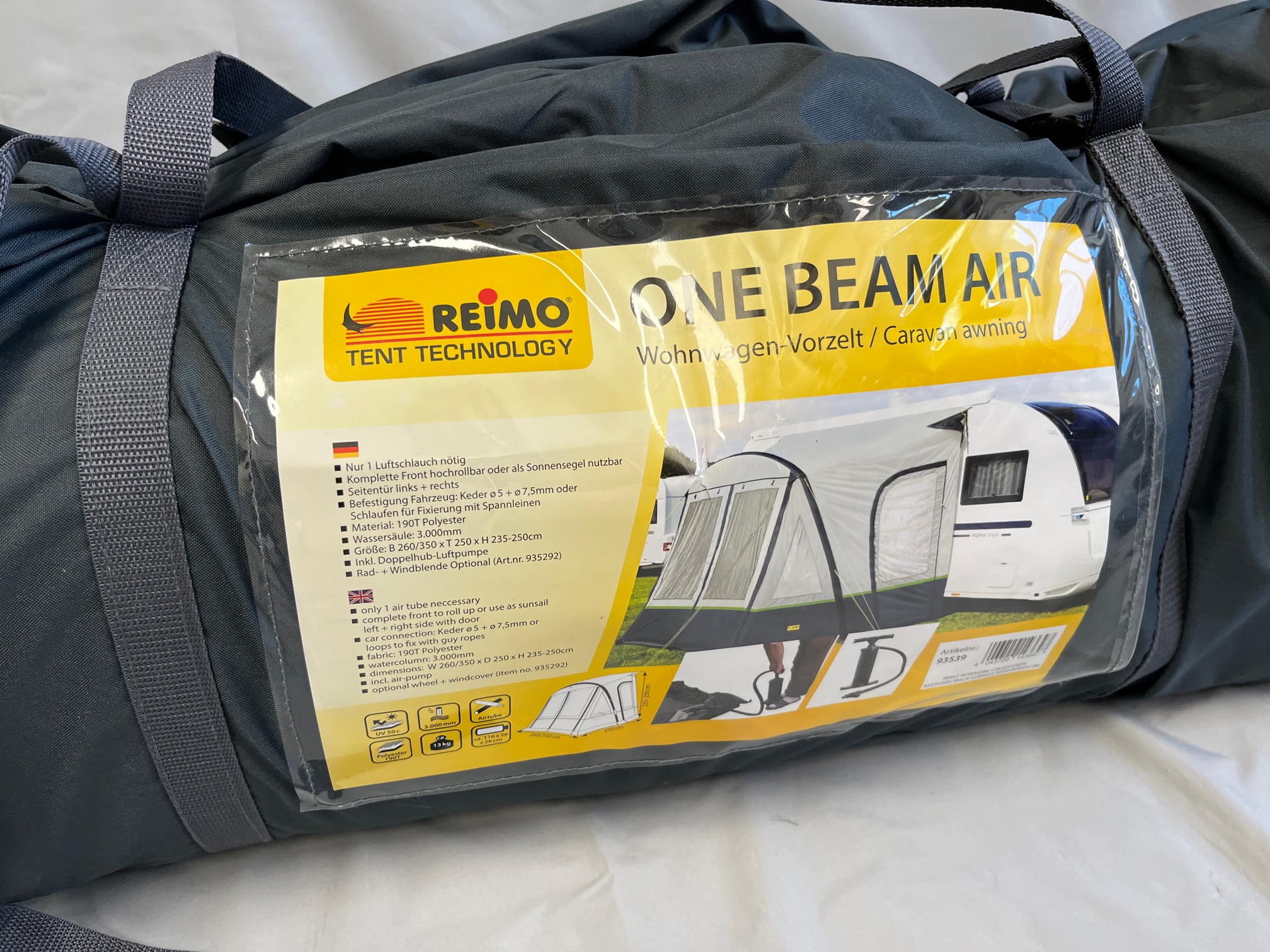 Reimo One Beam Air Wohnwagen Vorzelt 93539 – Ersatzteile für Wohnmobil