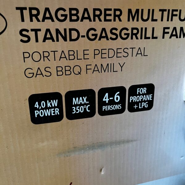 Carbest tragbarer Multifunktionsgrill Stand-Gasgrill Family
