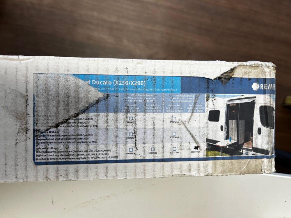 REMIcare Van Fliegenschutztür Fiat Ducato (X250/X290) für Rechtslenker