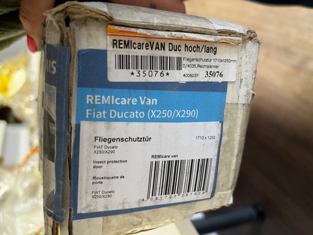 REMIcare Van Fliegenschutztür Fiat Ducato (X250/X290) für Rechtslenker