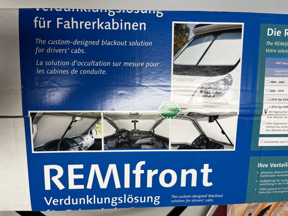 Remis Remifront Verdunklungslösung Fahrerkabine Fiat Ducato >2014 Typ X290