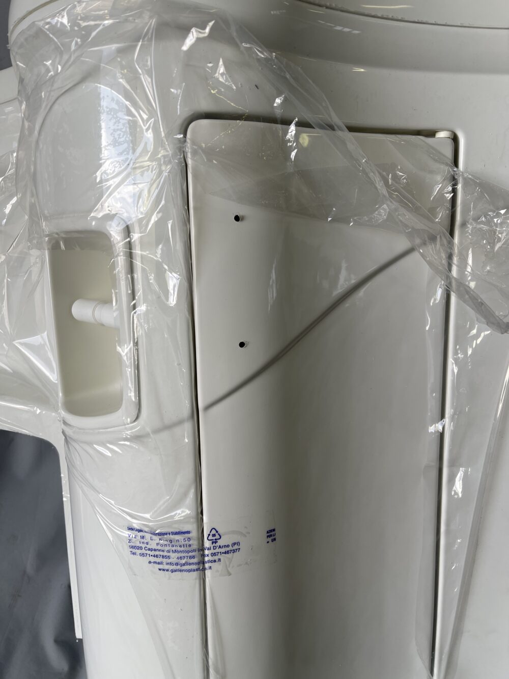 Galleno Plastica Waschtisch Waschbecken recht 910x300x810 mm weiß Wohnmobil