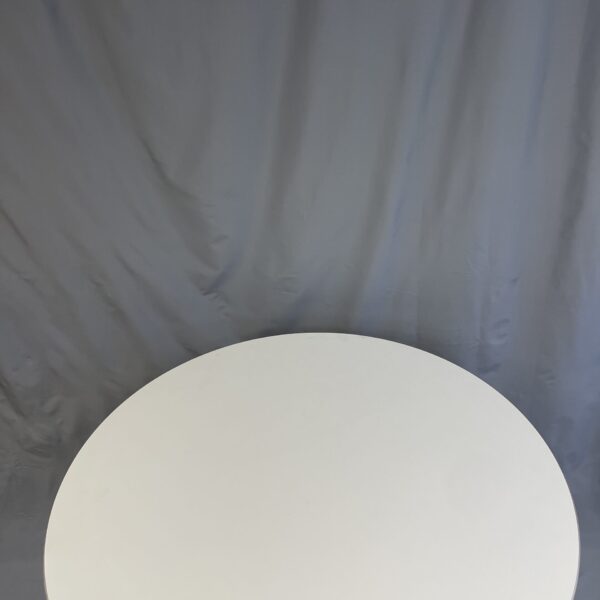 Wohnmobiltisch verstellbar 82cm Durchmesser mit weißer Tischplatte