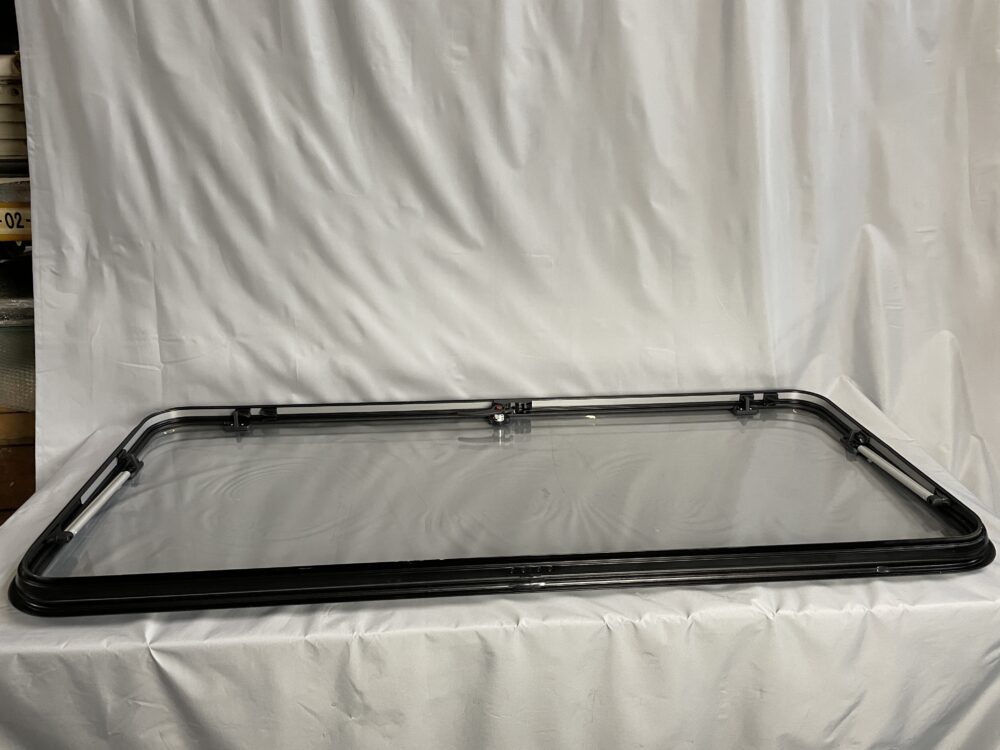 Ausstellfenster mit Rahmen, Dometic, 1400 x 600 mm, schwarz