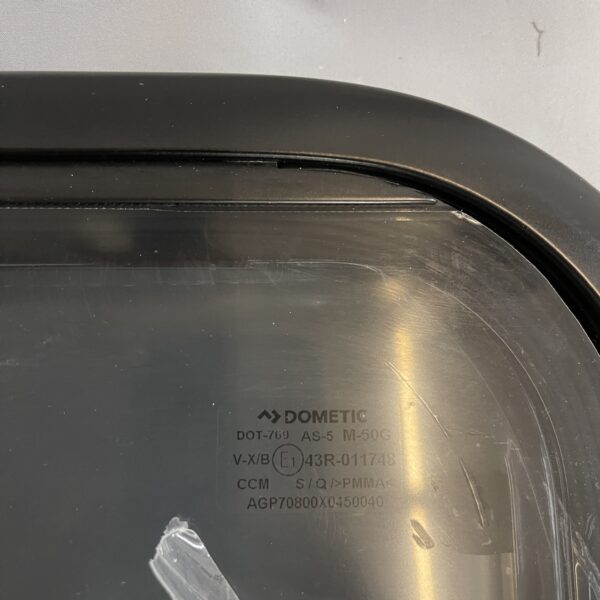Ausstellfenster mit Rahmen, Dometic, 800 x 450 mm, schwarz