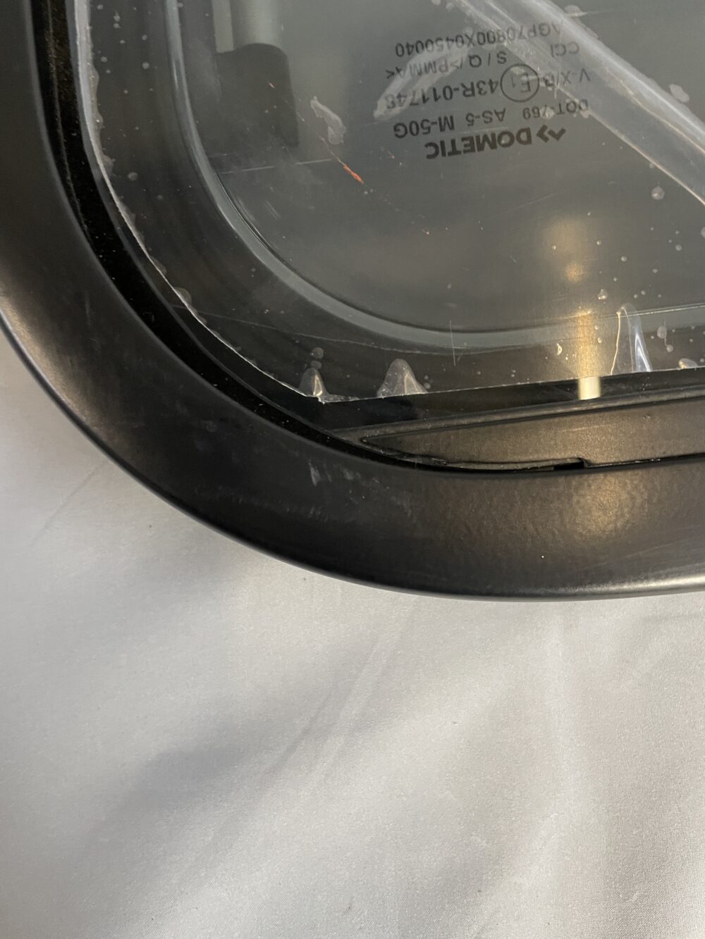 Ausstellfenster mit Rahmen, Dometic, 800 x 450 mm, schwarz getönt
