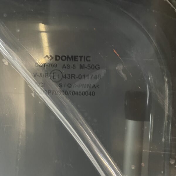 Ausstellfenster mit Rahmen, Dometic, 800 x 450 mm, schwarz getönt