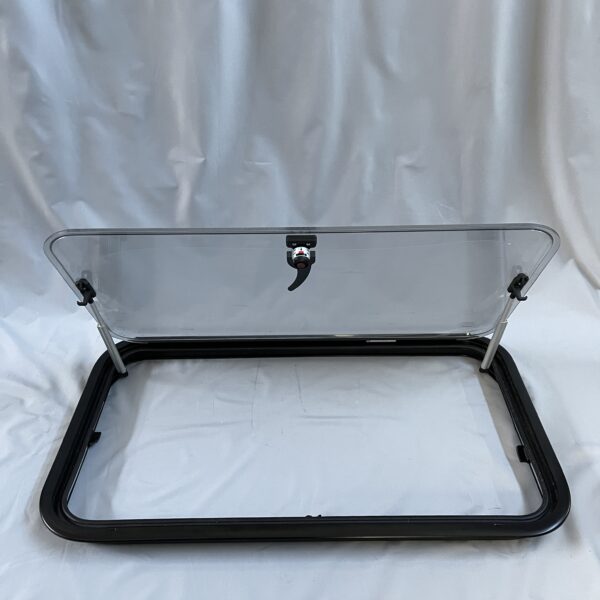 Ausstellfenster S7 mit Rahmen, Dometic, 800 x 450 mm, schwarz