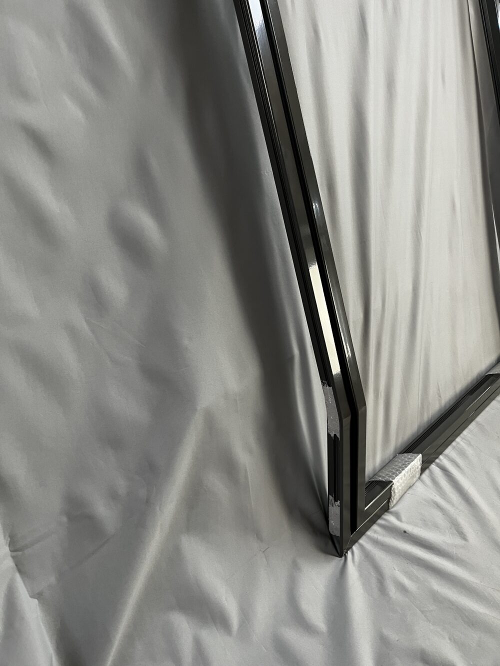 Klappenrahmen 850x1069mm - Winkel untere Kante 15° - grau -  Niesmann & Bischoff