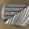 Meterware Polsterstoff Dekostoff gestreift taupe creme Breite 140cm 10 Meter