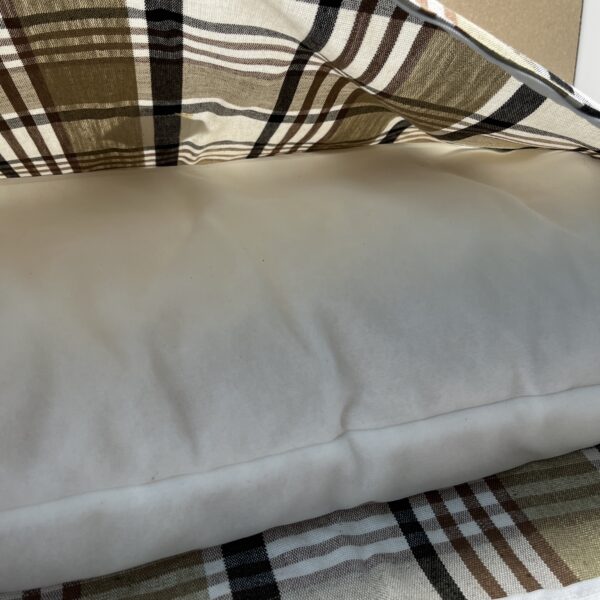 Niesmann & Bischoff Kissen kariert Tartan beige braun schwarz 83x48x8cm