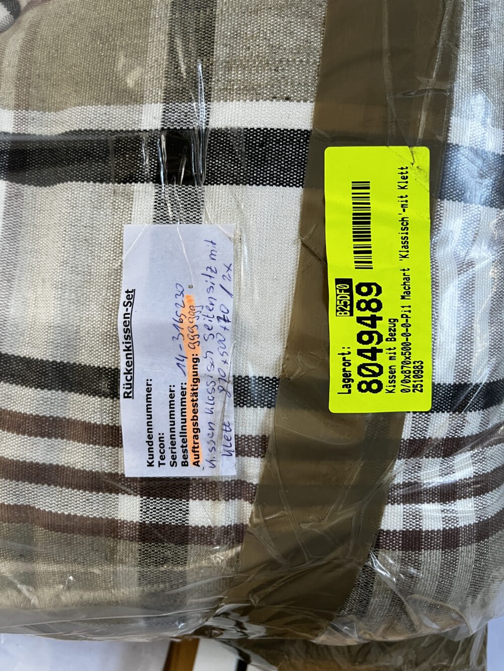 Niesmann & Bischoff Kissenset Arto 88EK Klassik braun beige Strukturstoff