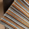 Tecon Meterware Polsterstoff Beach gestreift orange blau Breite 140cm 10 Meter