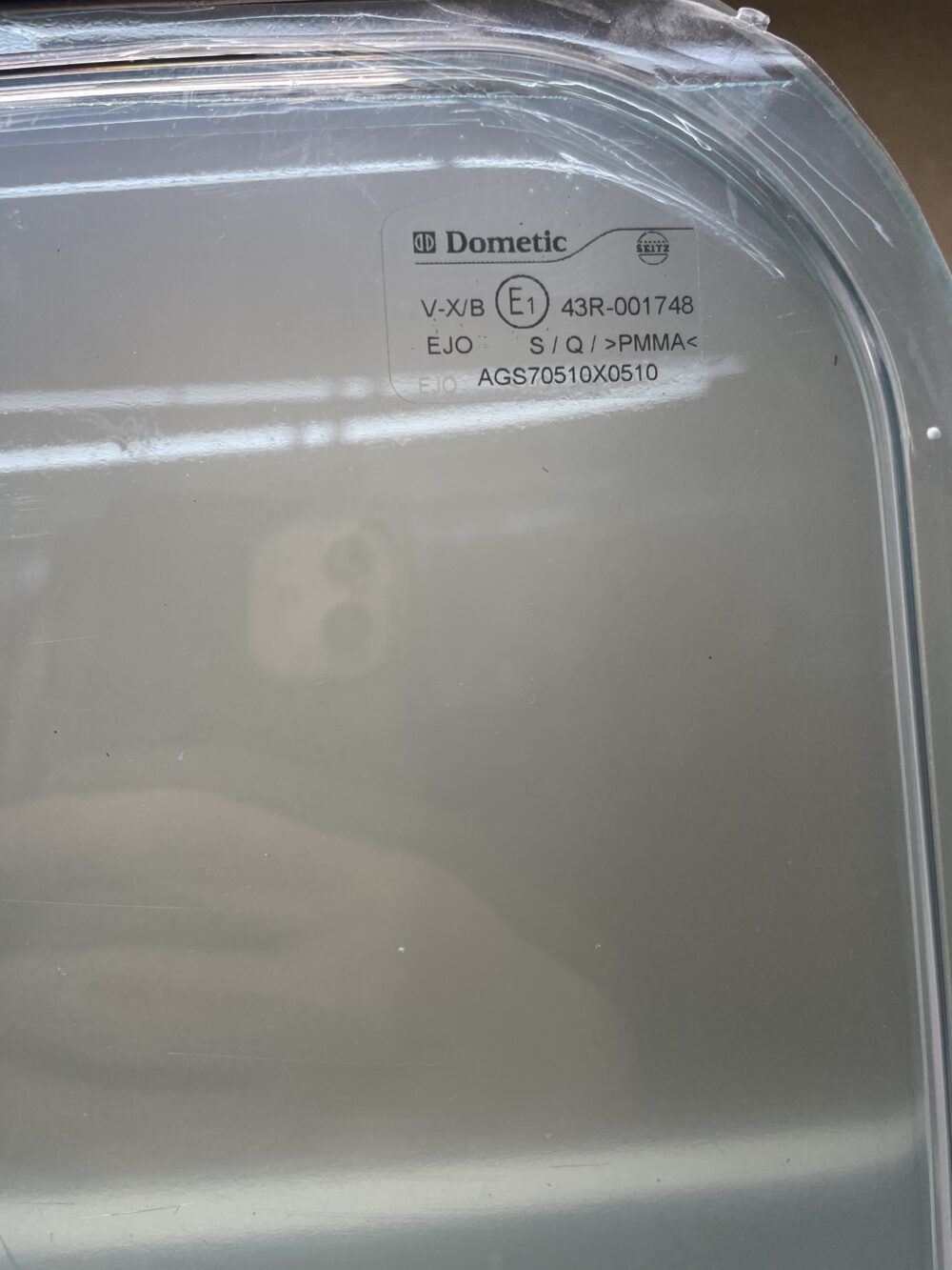 Ausstellscheibe von Dometic für S7 Fenster, Klarglas, 510 x 510 mm
