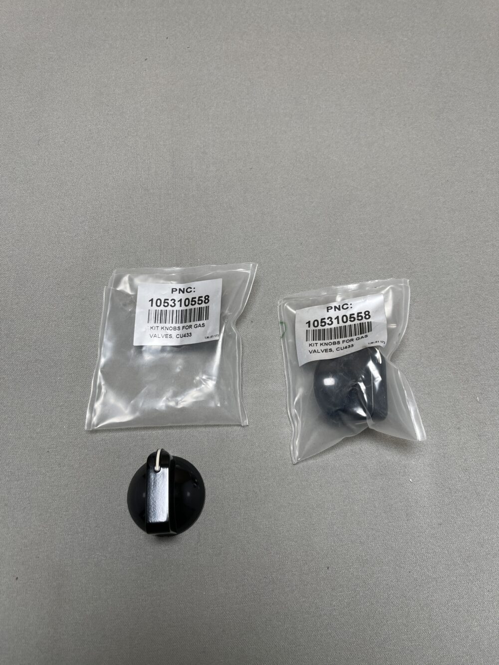 Gasknopf schwarz 2er-Set