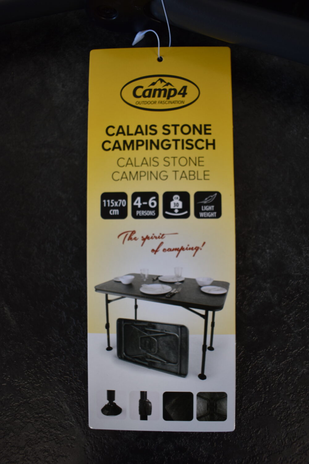 Camp 4 Calais Stone Campingtisch 115 x 70 cm