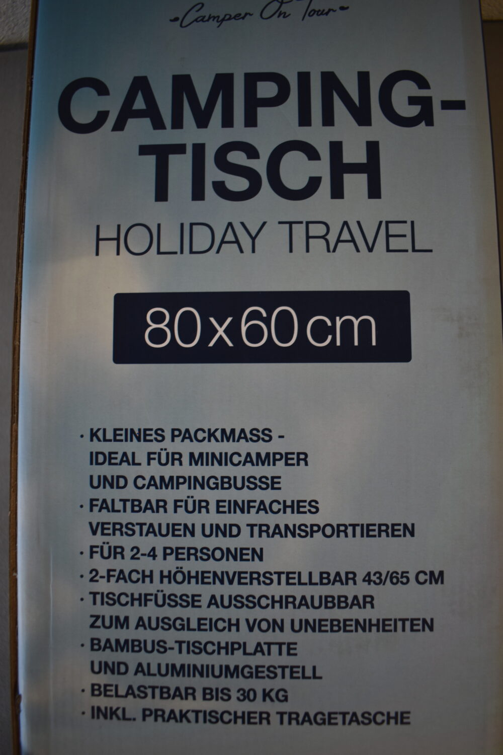 Campingtisch - Holiday Travel 80 x 60 cm