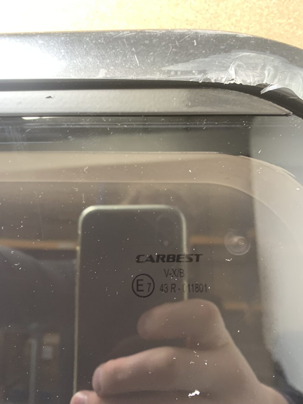 Carbest Ausstellfenster RW Van 960x450mm gewölbt