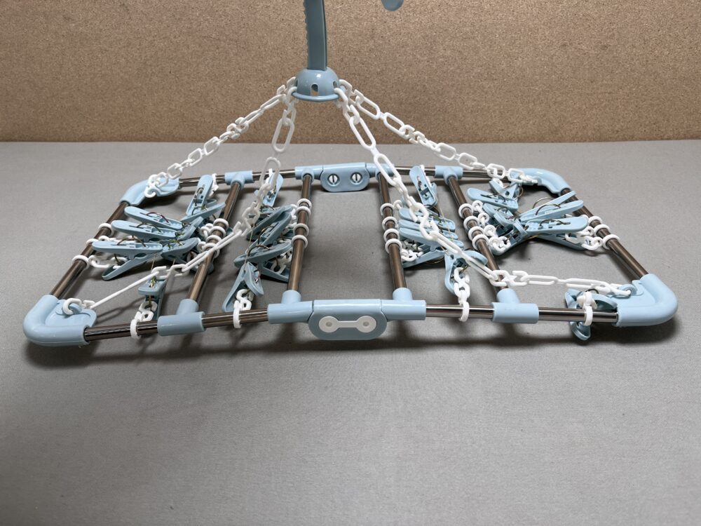 Mini Wäscheaufhängung mit Wäscheklammern klappbar ca. 49x29cm