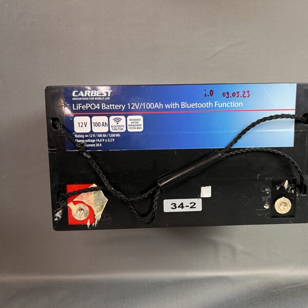 Carbest Batterie 12V/100Ah mit Bluetooth