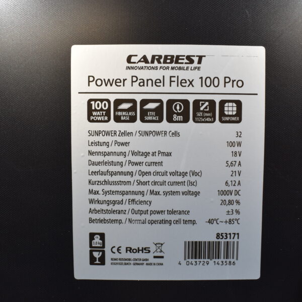 Carbest Power Panel Flex 100 Pro