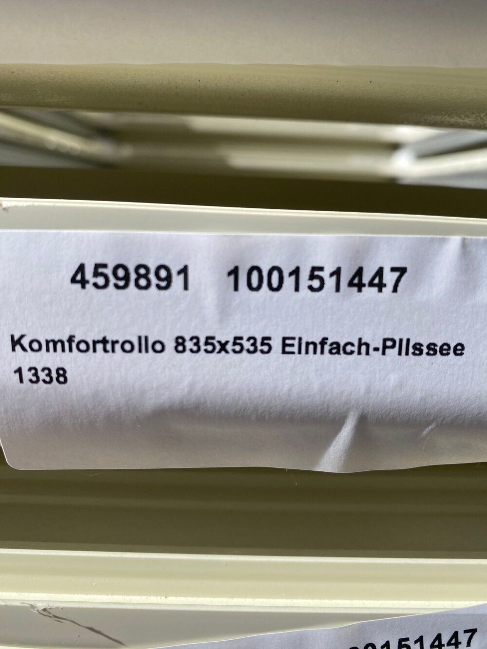 Kombi-Rollo / Komfort-Rollo  Verdunklung und Fliegenschutz für Fenster 900 x600 Beige