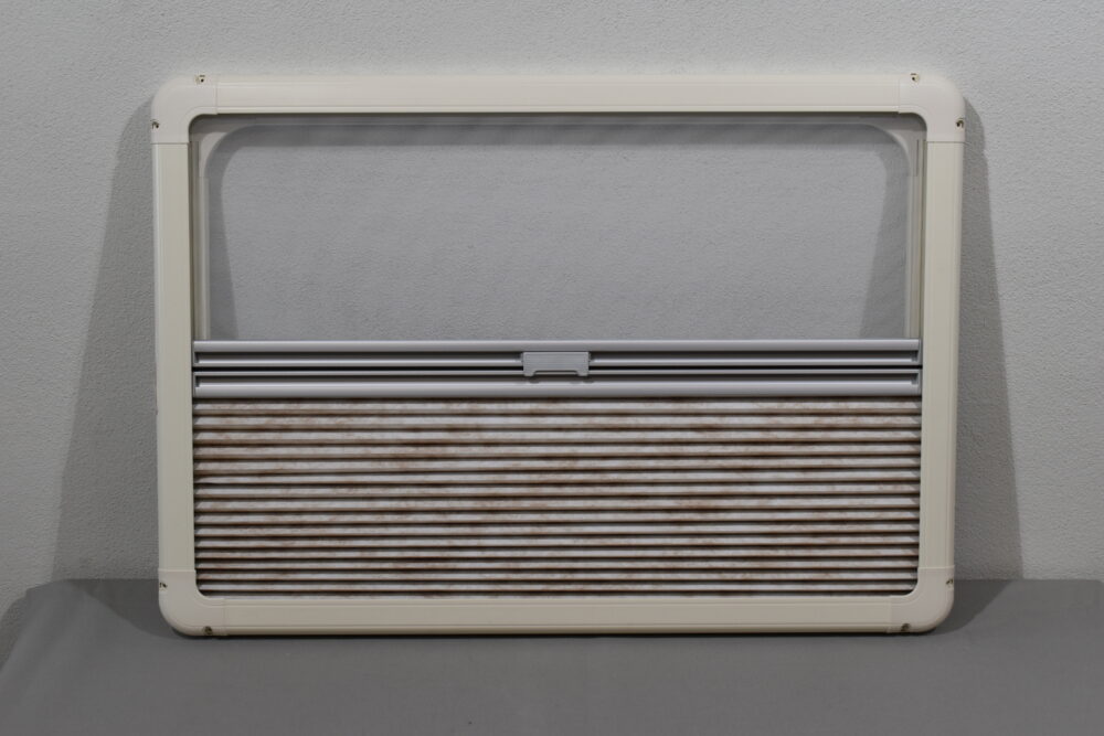 Kombi-Rollo / Komfort-Rollo  Verdunklung und Fliegenschutz für Fenster 900 x600 Beige