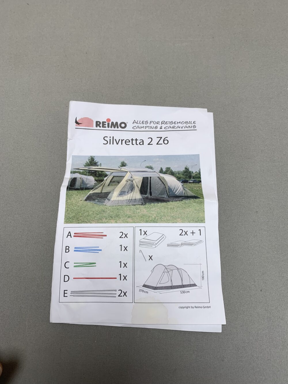 Reimo Silvretta 2 Z6 Familienzelt