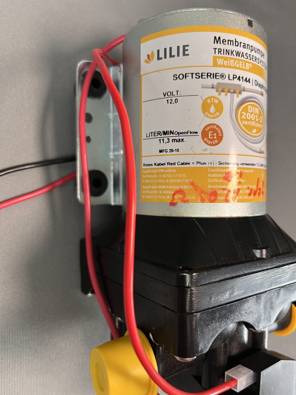 Shurflo Lilie Membranpumpe Softserie LP4144 Trinkwassersystem