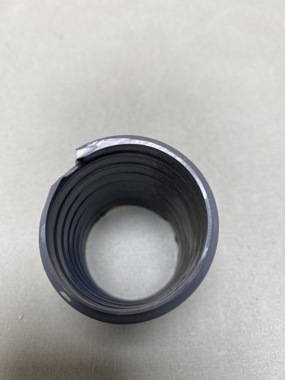 RX-PVC Schlauch mit Spirale grau Ø 40mm 25m Stück