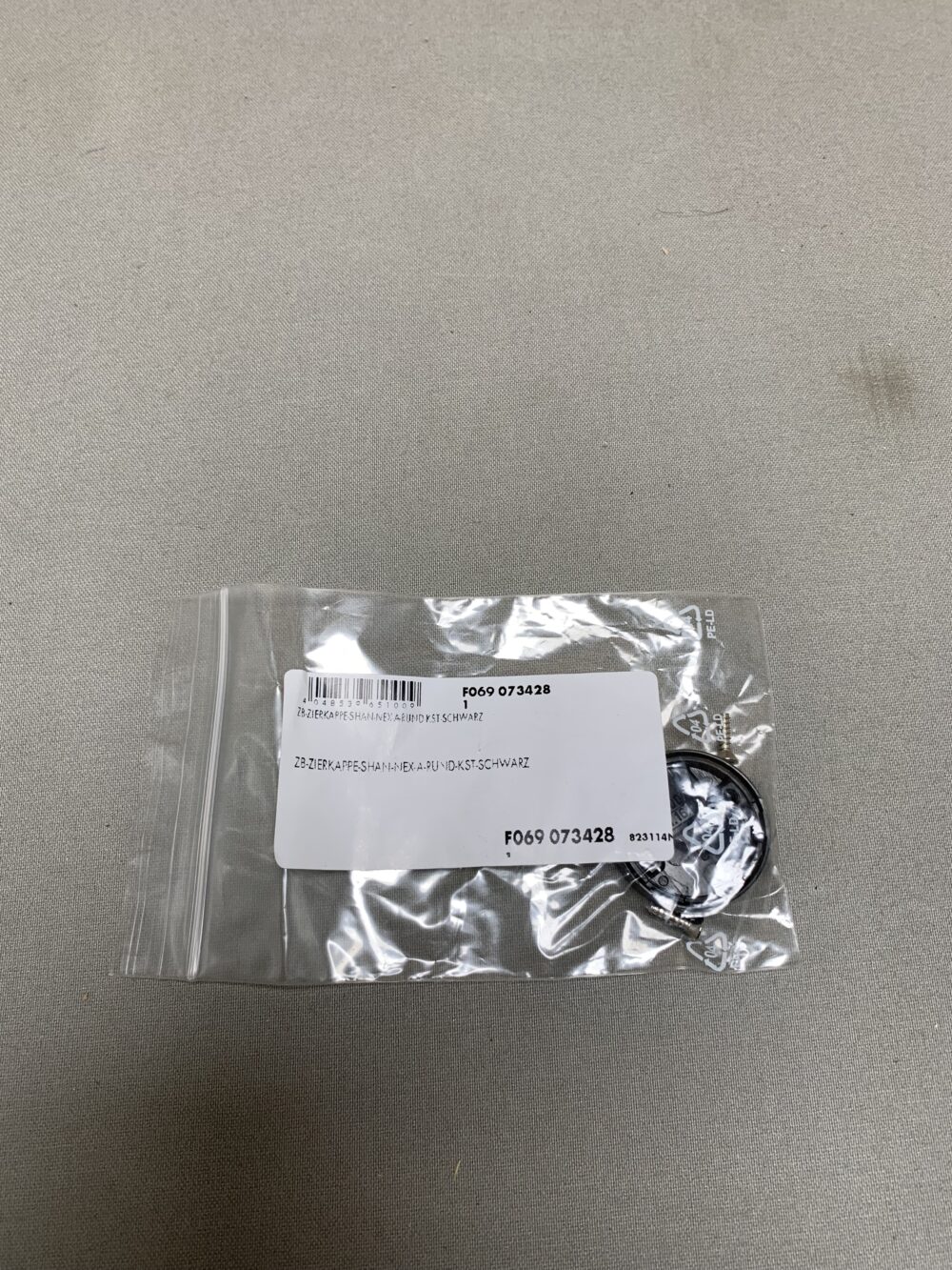 Dekorplatte/Zierkappe schwarz