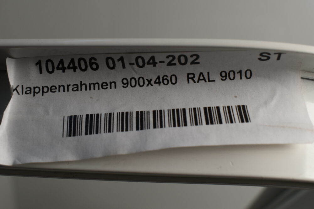 Klappenrahmen weiß 900x460 mm