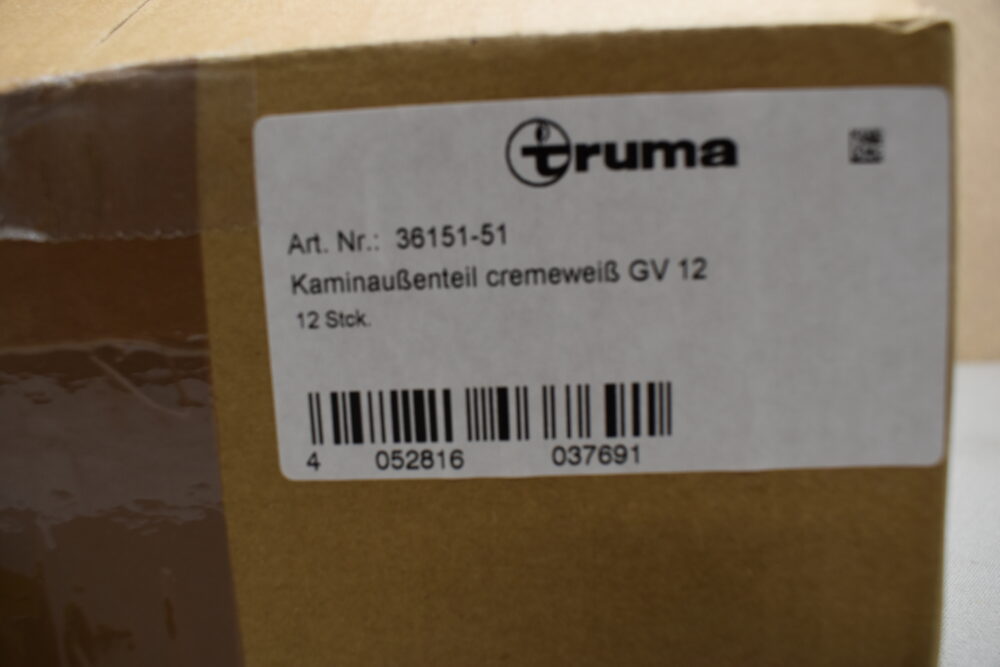 Truma Kaminaußenteil GV12, cremeweiß