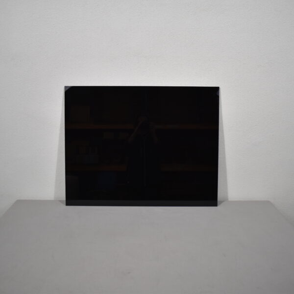 Glasplatte 800x625mm schwarz