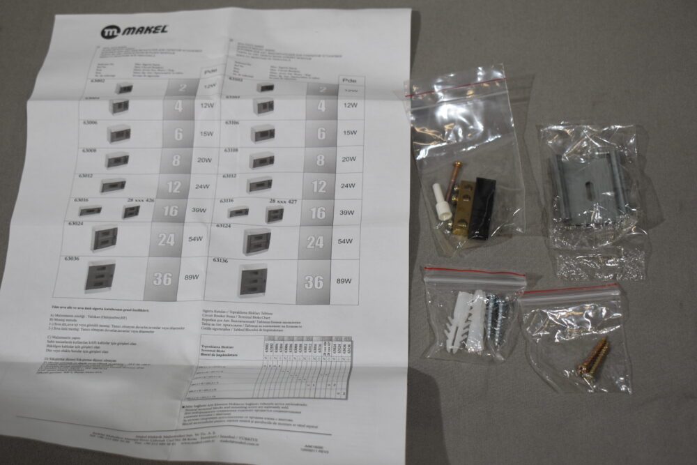 Makel Sicherungskasten / Verteiler / Unterverteiler / Aufputzkasten Transparent