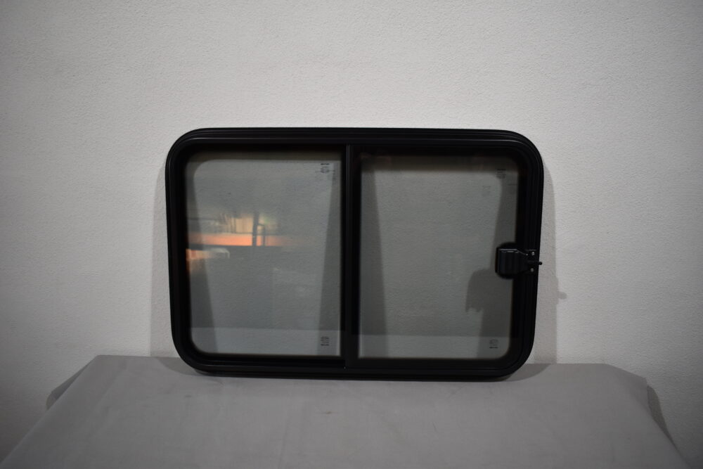 Mekuwa Schiebefenster 900x600 mm schwarz