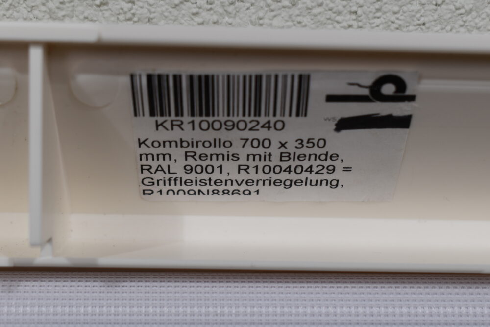 Remis Kombi-Rollo 700x350mm weiß