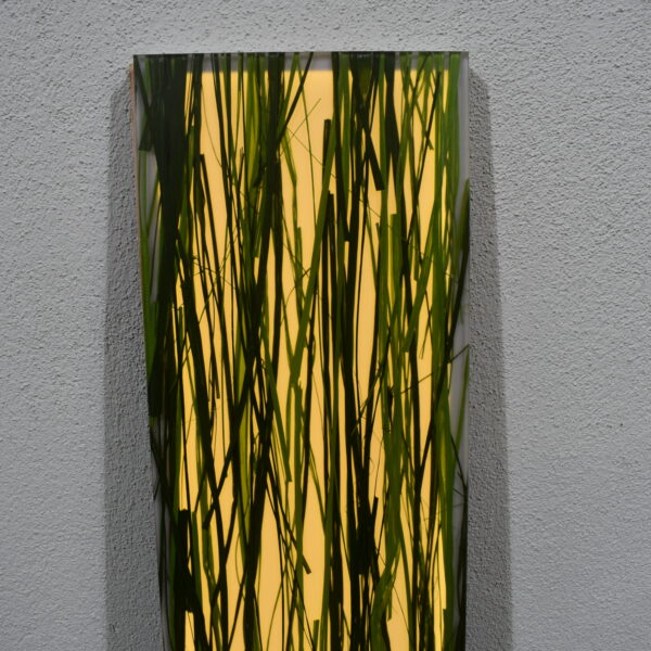 Panel in Grasoptik/Lampe 170x1655x25mm grün