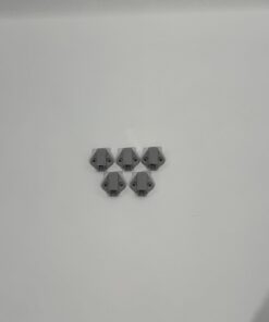 Schnappverschluss 5er-Set silber Matt