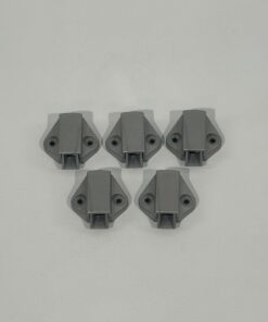 Schnappverschluss 5er-Set silber Matt – Bild 2