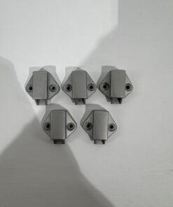 Schnappverschluss 5er-Set silber Matt – Bild 4