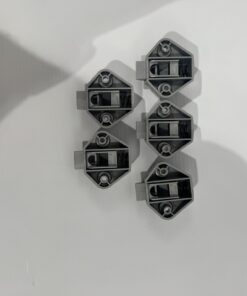 Schnappverschluss 5er-Set silber Matt – Bild 3